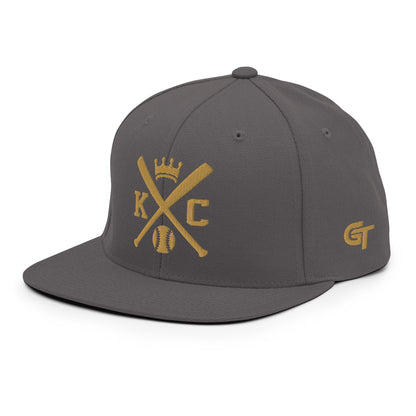 Kansas City Baseball Snapback Cap Retro KC Baseball Bats Hat