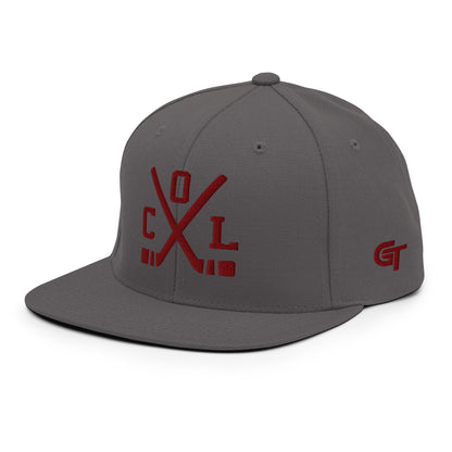 Colorado Hockey Snapback Cap Retro COL Hockey Sticks Hat