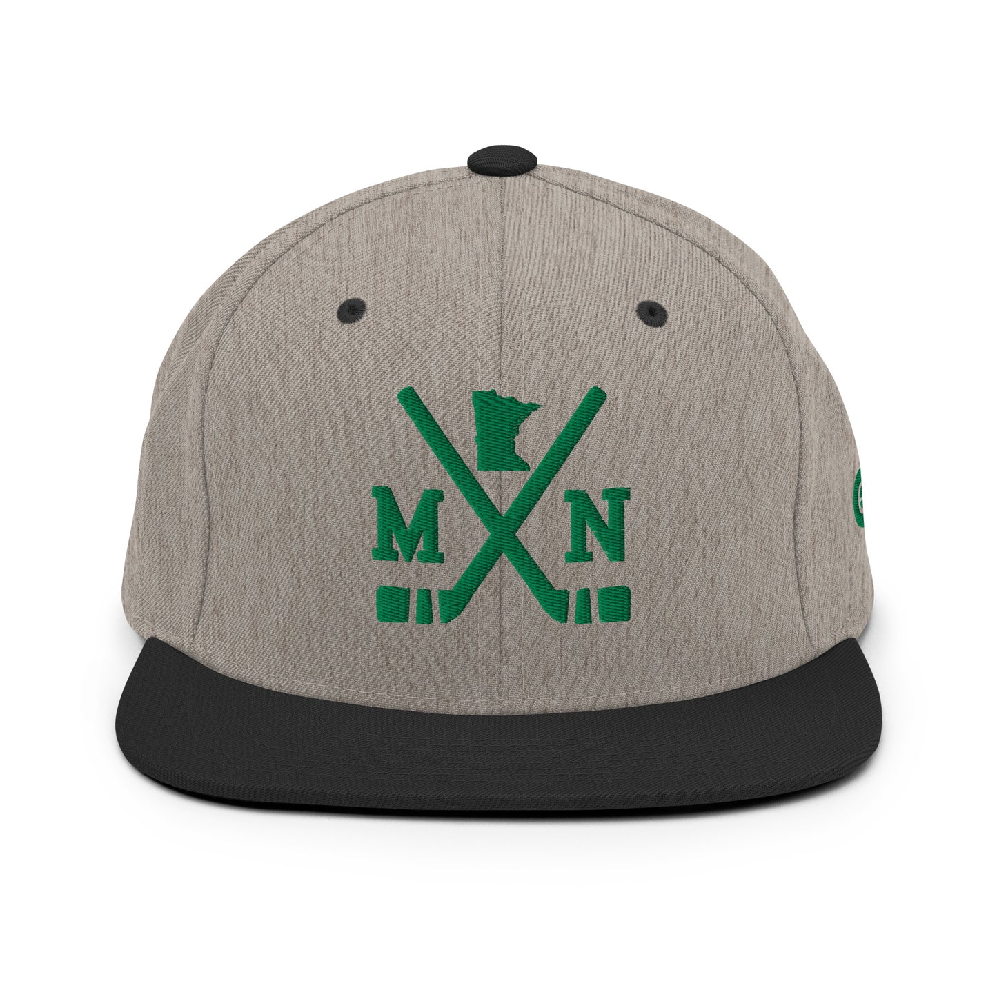 Minnesota Hockey Snapback Cap Retro MN Hockey Sticks Hat