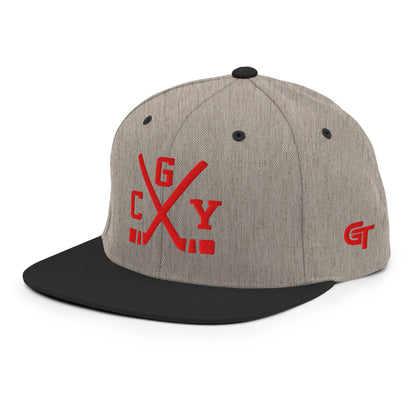 Calgary Hockey Snapback Cap Retro CGY Hockey Sticks Hat
