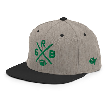 Green Bay Football Snapback Cap Retro GRB Football Cross Hat
