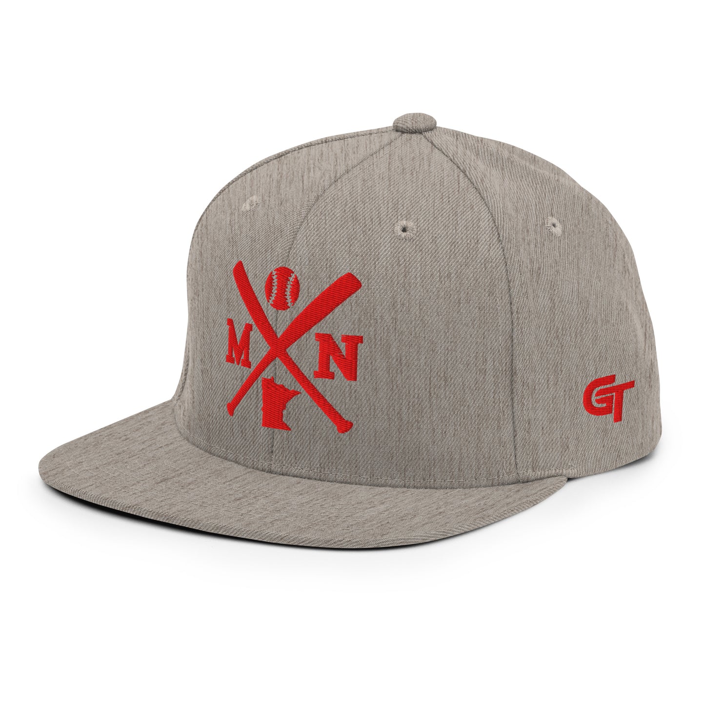 Minnesota Baseball Snapback Cap Retro MN Baseball Bats Hat