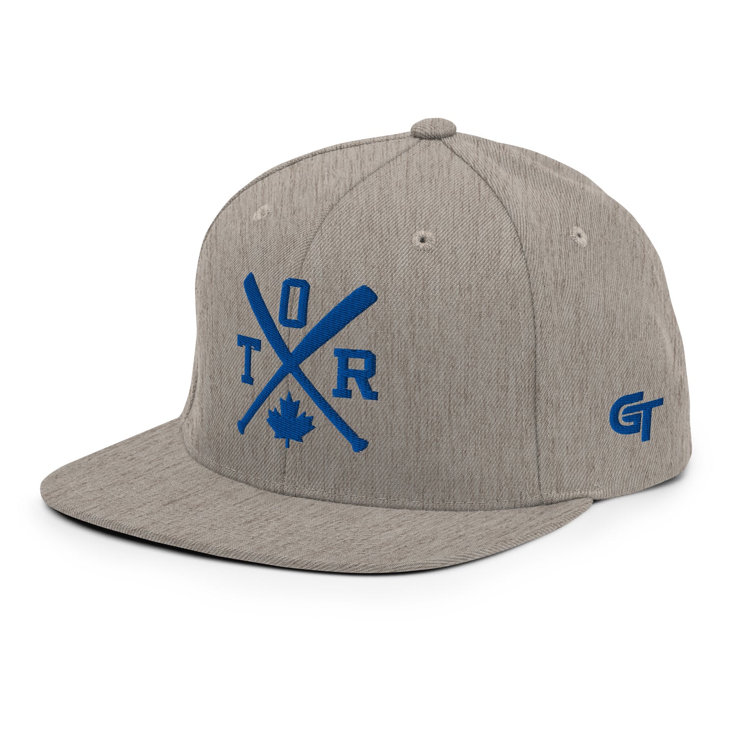Toronto Baseball Snapback Cap Blue Retro TOR Baseball Bats Hat