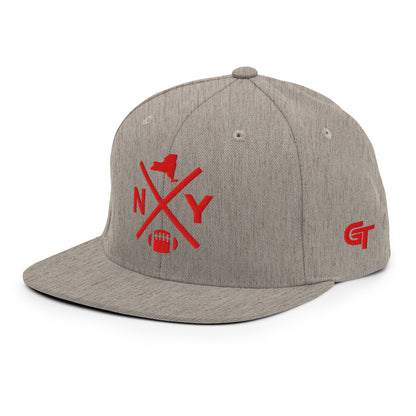 New York Football Snapback Cap Retro NY Football Cross Hat