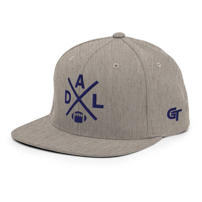 Dallas Football Snapback Cap Retro DAL Football Cross Hat