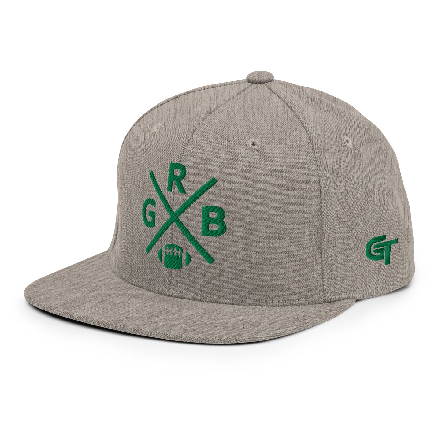Green Bay Football Snapback Cap Retro GRB Football Cross Hat