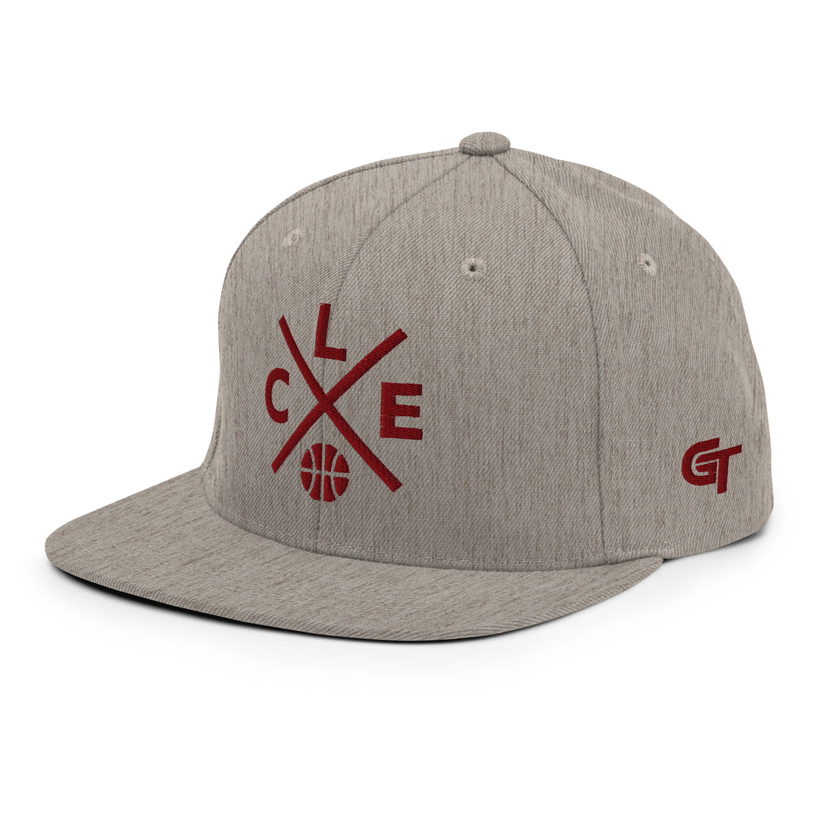 Cleveland Basketball Snapback Cap Retro CLE Basketball Cross Hat
