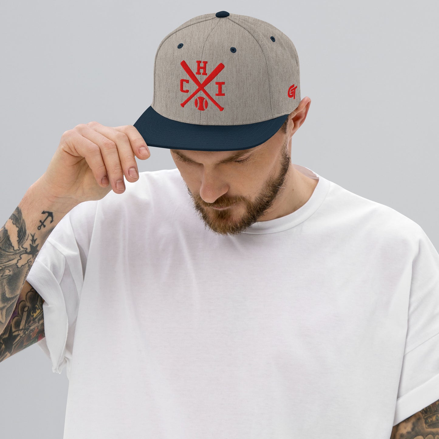 Chicago Baseball Snapback Cap Retro CHI Baseball Bats Hat