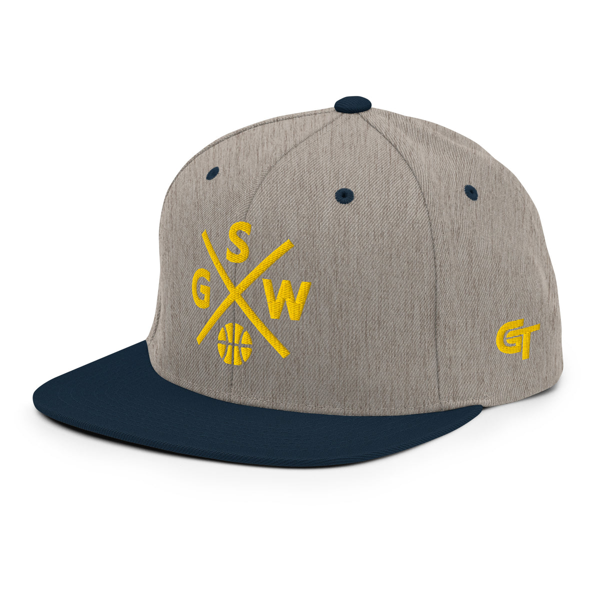 Golden State Basketball Snapback Cap Retro GSW Basketball Cross Hat