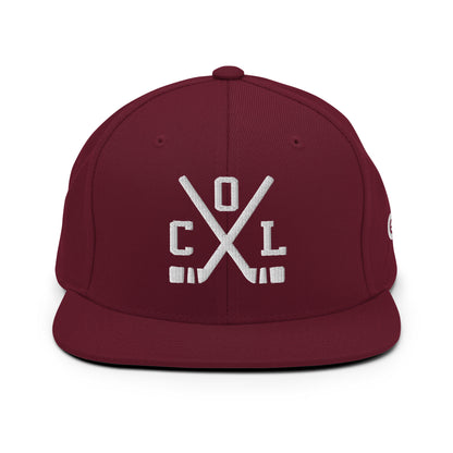 Colorado Hockey Snapback Cap Retro COL Hockey Sticks Hat