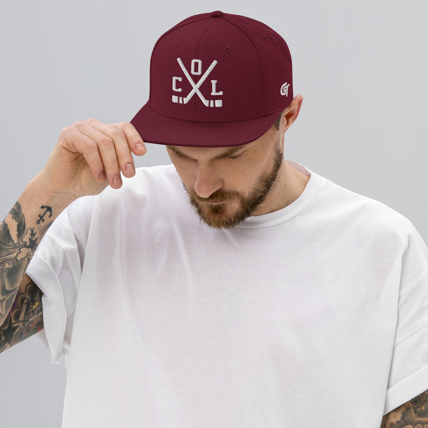 Colorado Hockey Snapback Cap Retro COL Hockey Sticks Hat