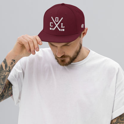 Colorado Hockey Snapback Cap Retro COL Hockey Sticks Hat