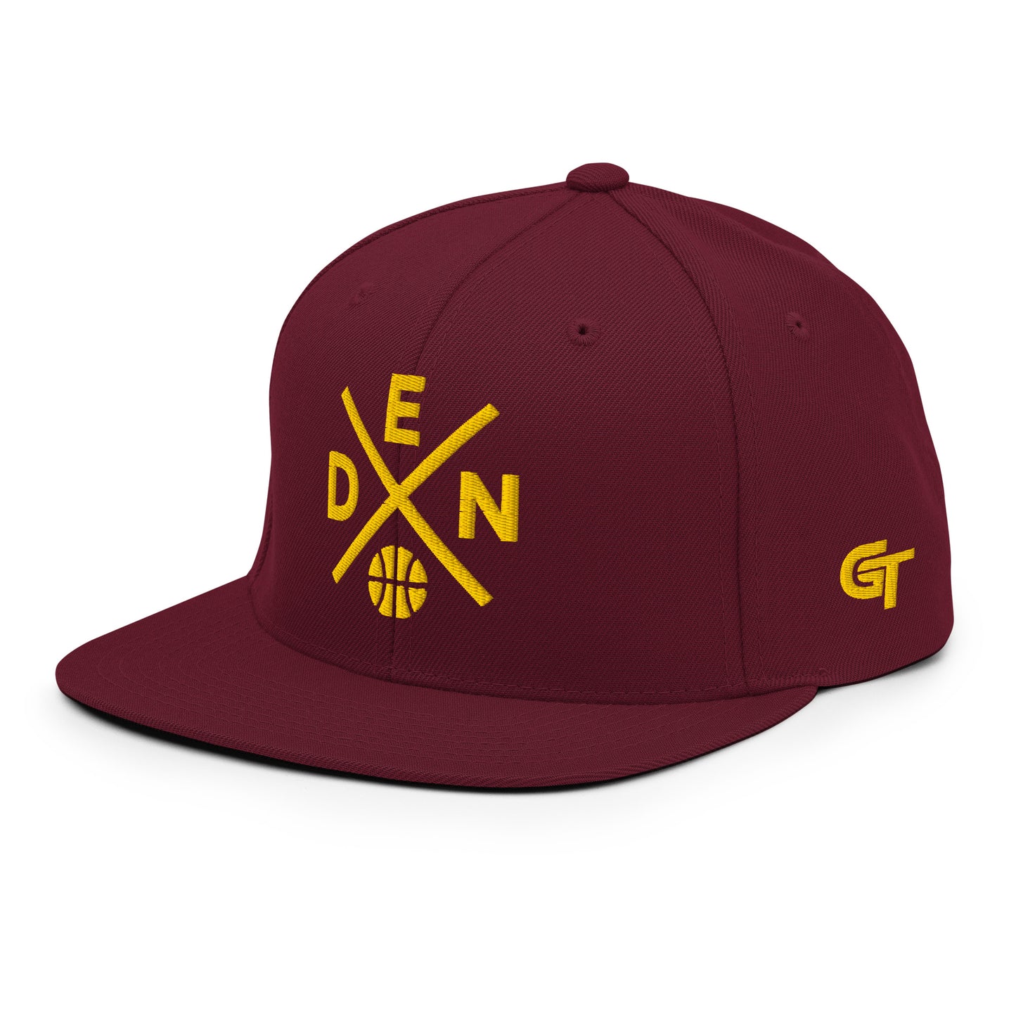 Denver Basketball Snapback Cap Retro DEN Basketball Cross Hat