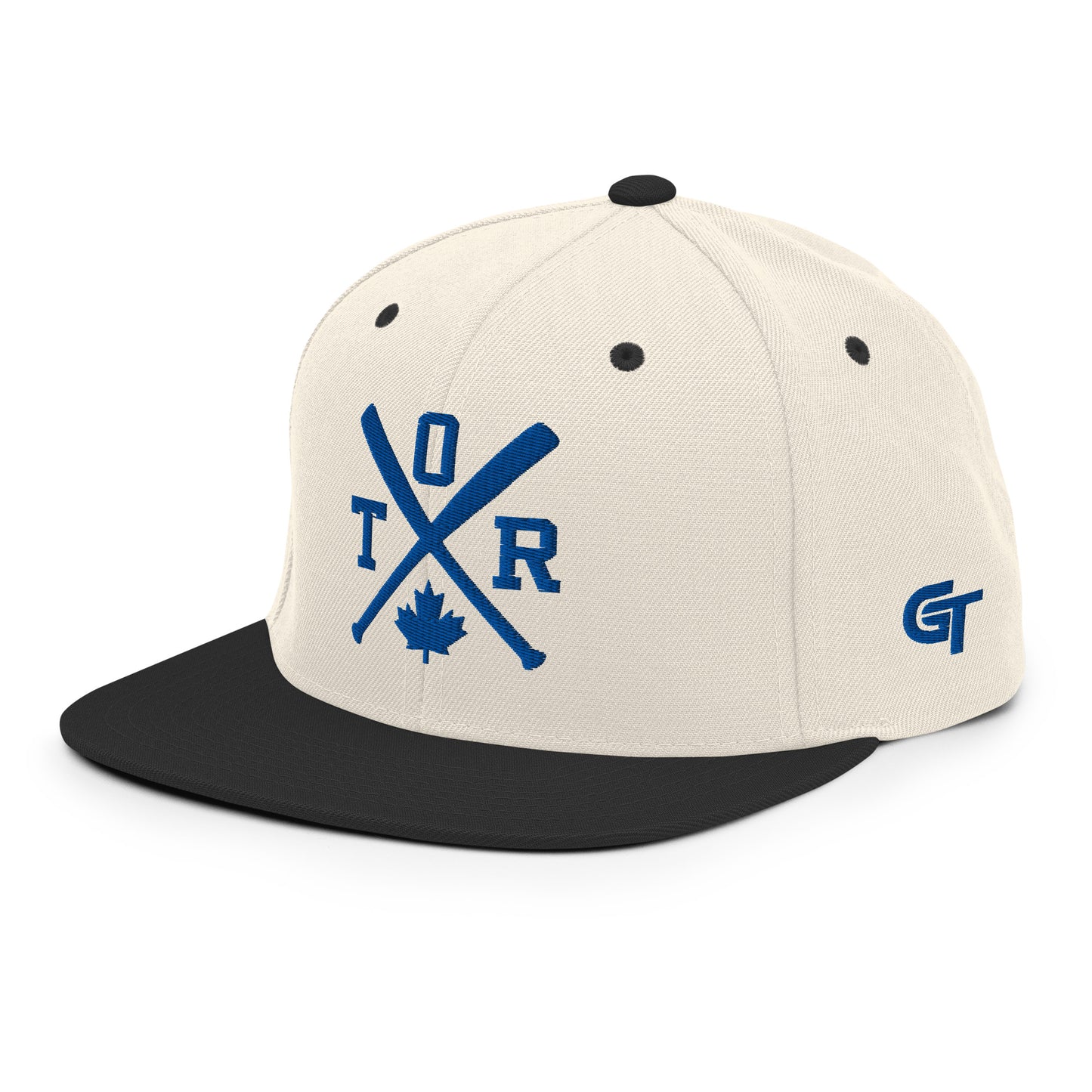 Toronto Baseball Snapback Cap Blue Retro TOR Baseball Bats Hat