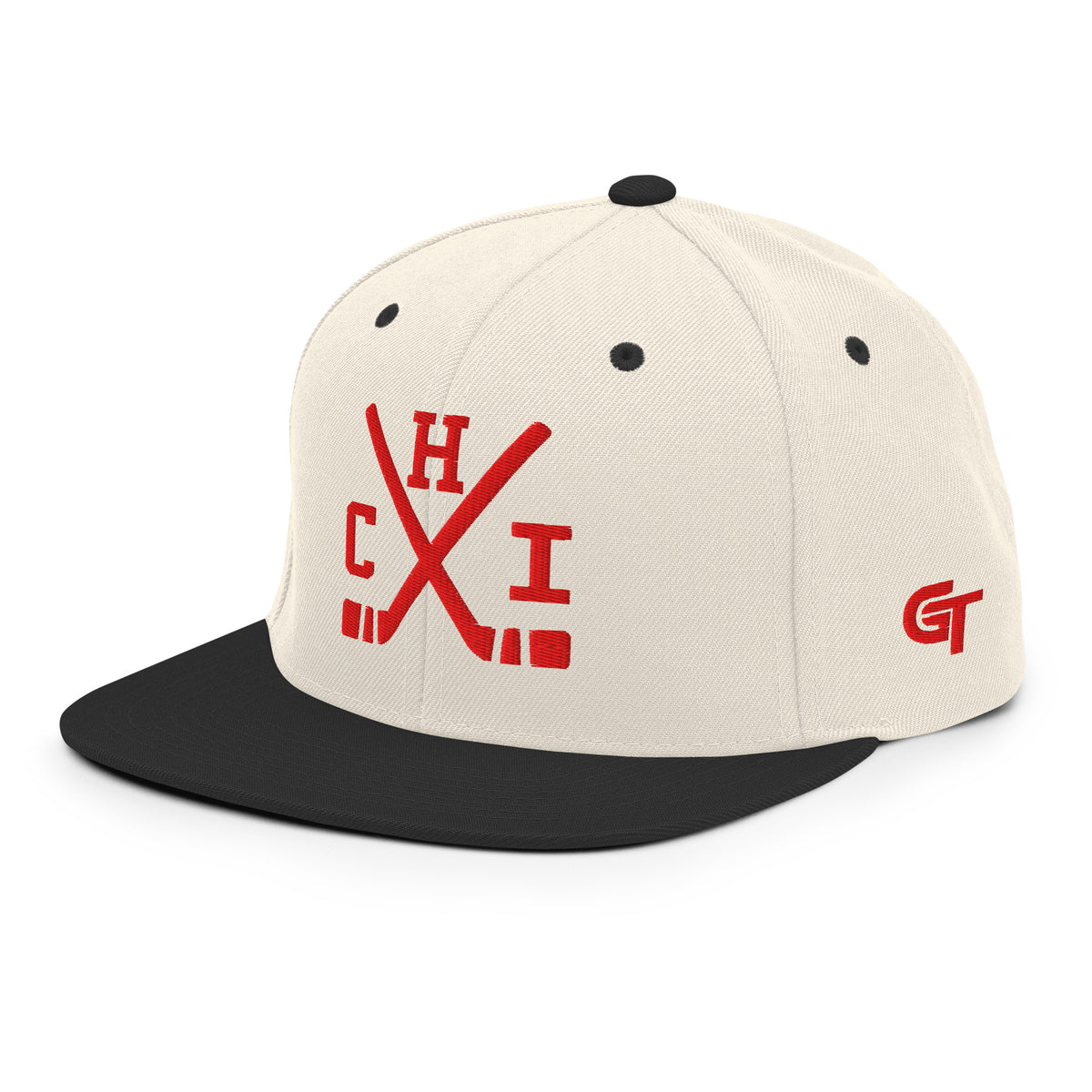 Chicago Hockey Snapback Cap Retro CHI Hockey Sticks Hat