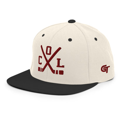 Colorado Hockey Snapback Cap Retro COL Hockey Sticks Hat