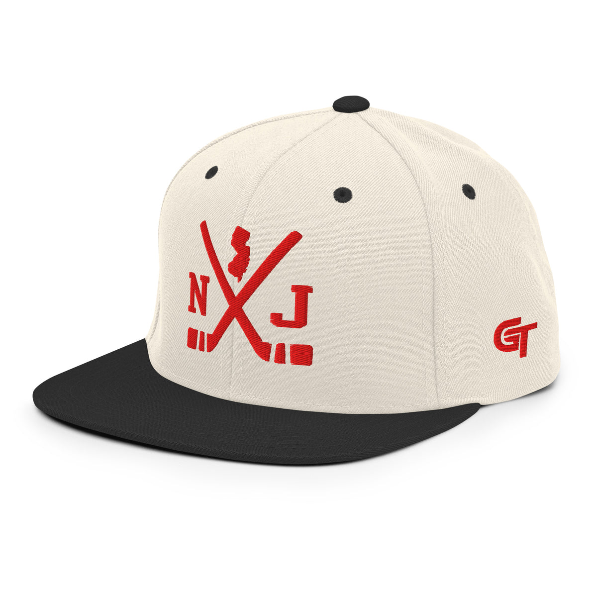 New Jersey Hockey Snapback Cap Retro NJ Hockey Sticks Hat