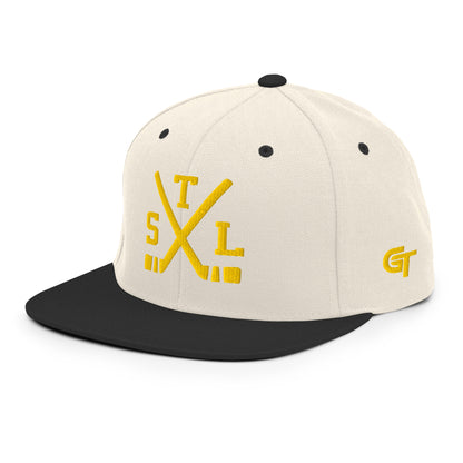 St. Louis Hockey Snapback Cap Retro STL Hockey Sticks Hat
