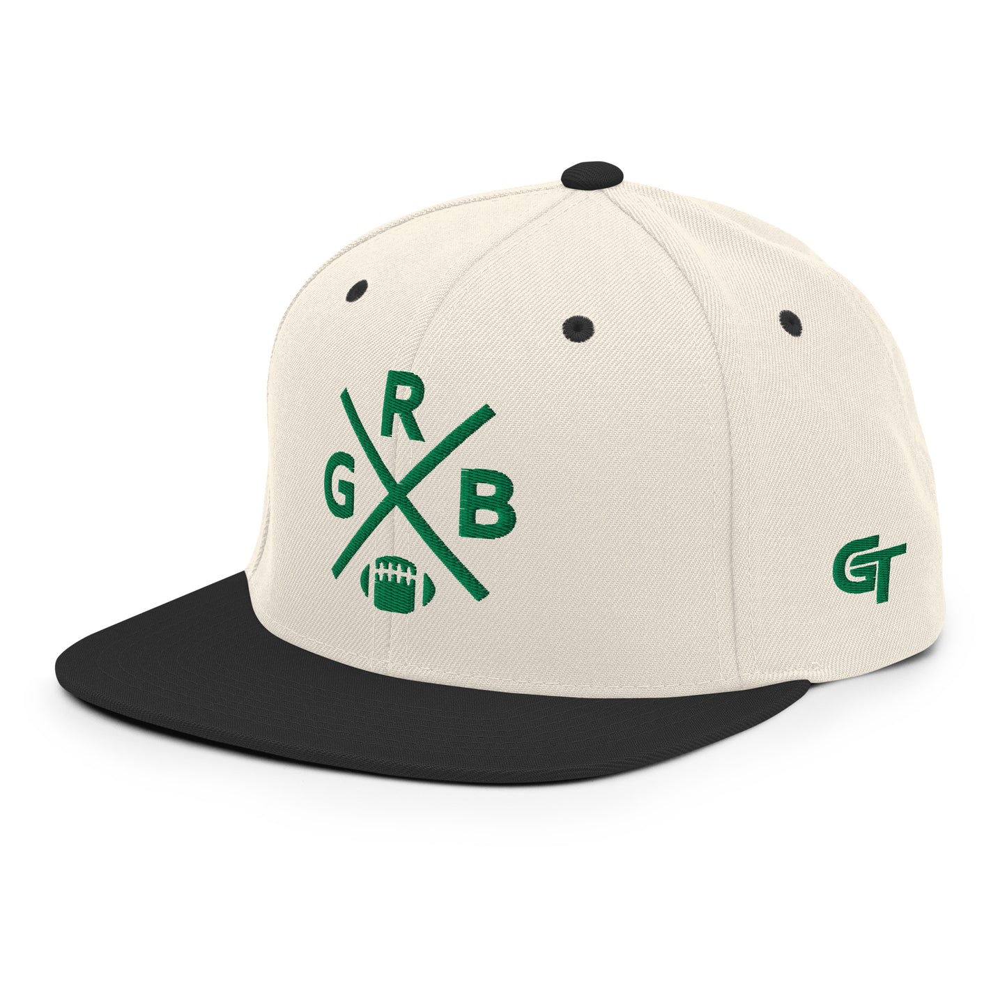 Green Bay Football Snapback Cap Retro GRB Football Cross Hat