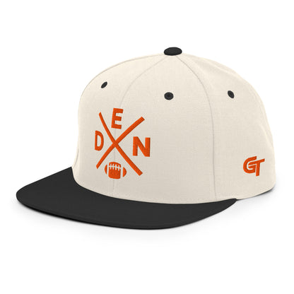 Denver Football Snapback Cap Retro DEN Football Cross Hat