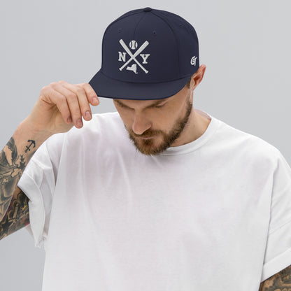 NY Baseball Snapback Cap Retro New York Baseball Bats Hat