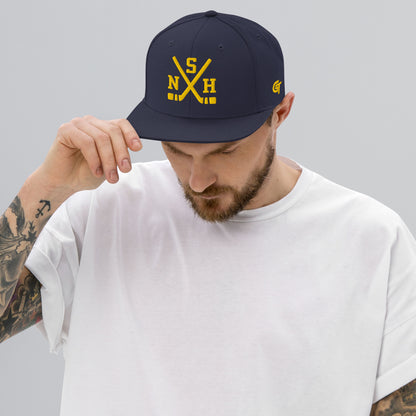 Nashville Hockey Snapback Cap Retro NSH Hockey Sticks Hat