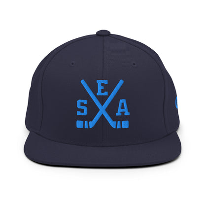 Seattle Hockey Snapback Cap Retro SEA Hockey Sticks Hat