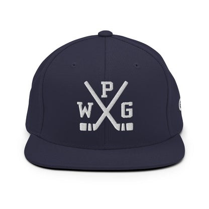 Winnipeg Hockey Snapback Cap Retro WPG Hockey Sticks Hat