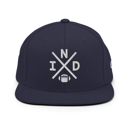 Indianapolis Football Snapback Cap Retro IND Football Cross Hat