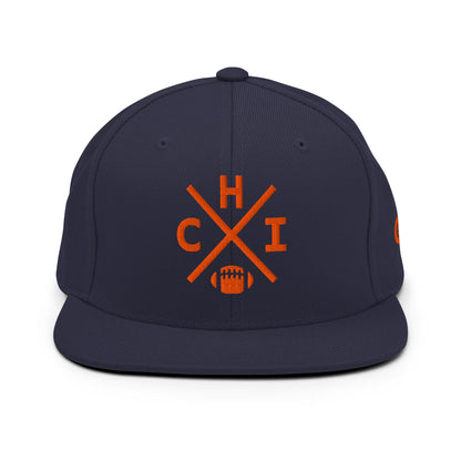 Chicago Football Snapback Cap Retro CHI Football Cross Hat