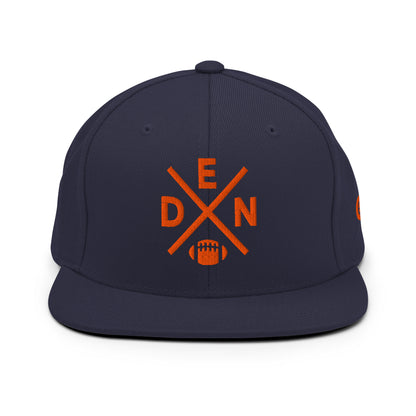Denver Football Snapback Cap Retro DEN Football Cross Hat