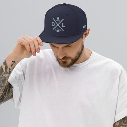 Dallas Football Snapback Cap Retro DAL Football Cross Hat