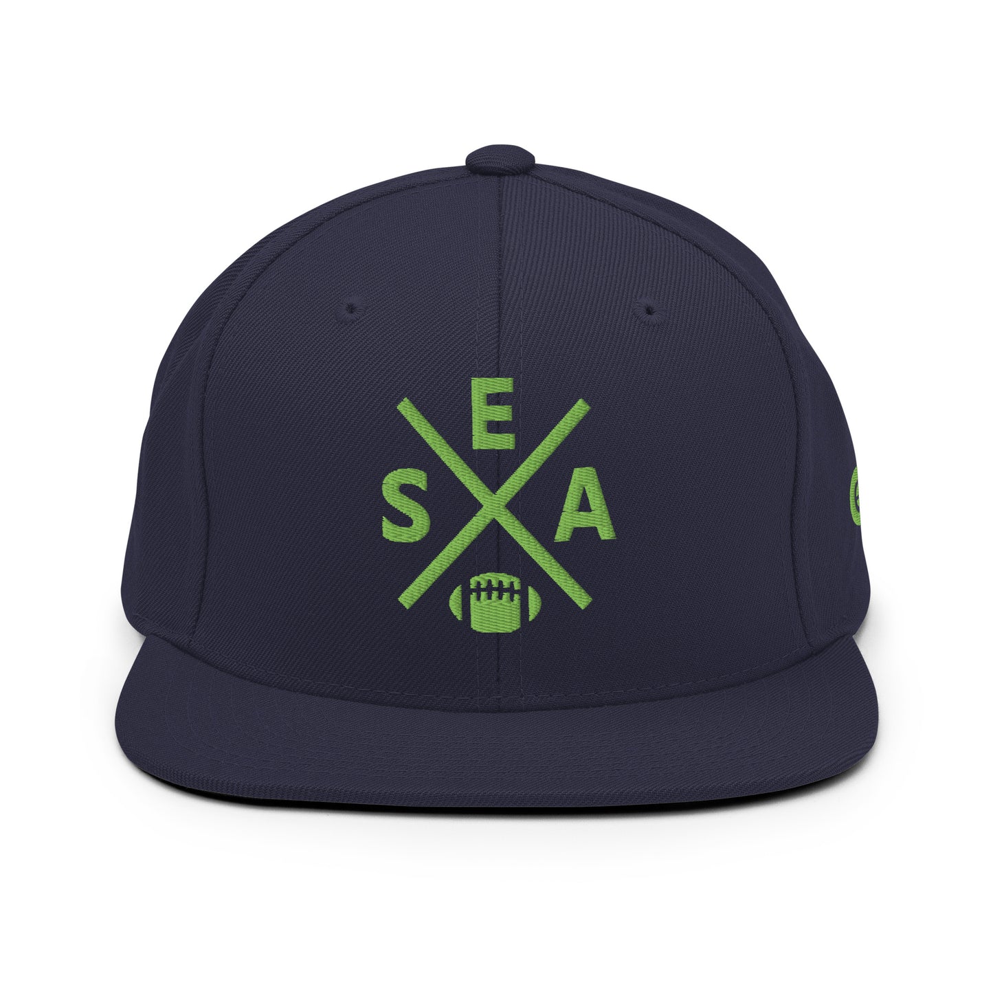 Seattle Football Snapback Cap Retro SEA Football Cross Hat