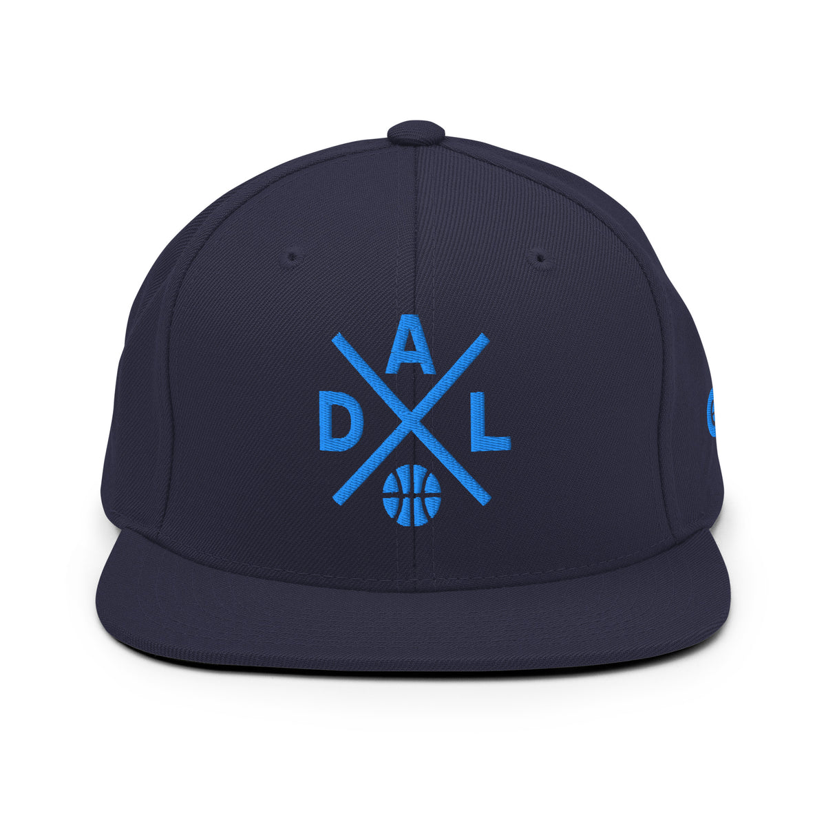 Dallas Basketball Snapback Cap Retro DAL Basketball Cross Hat