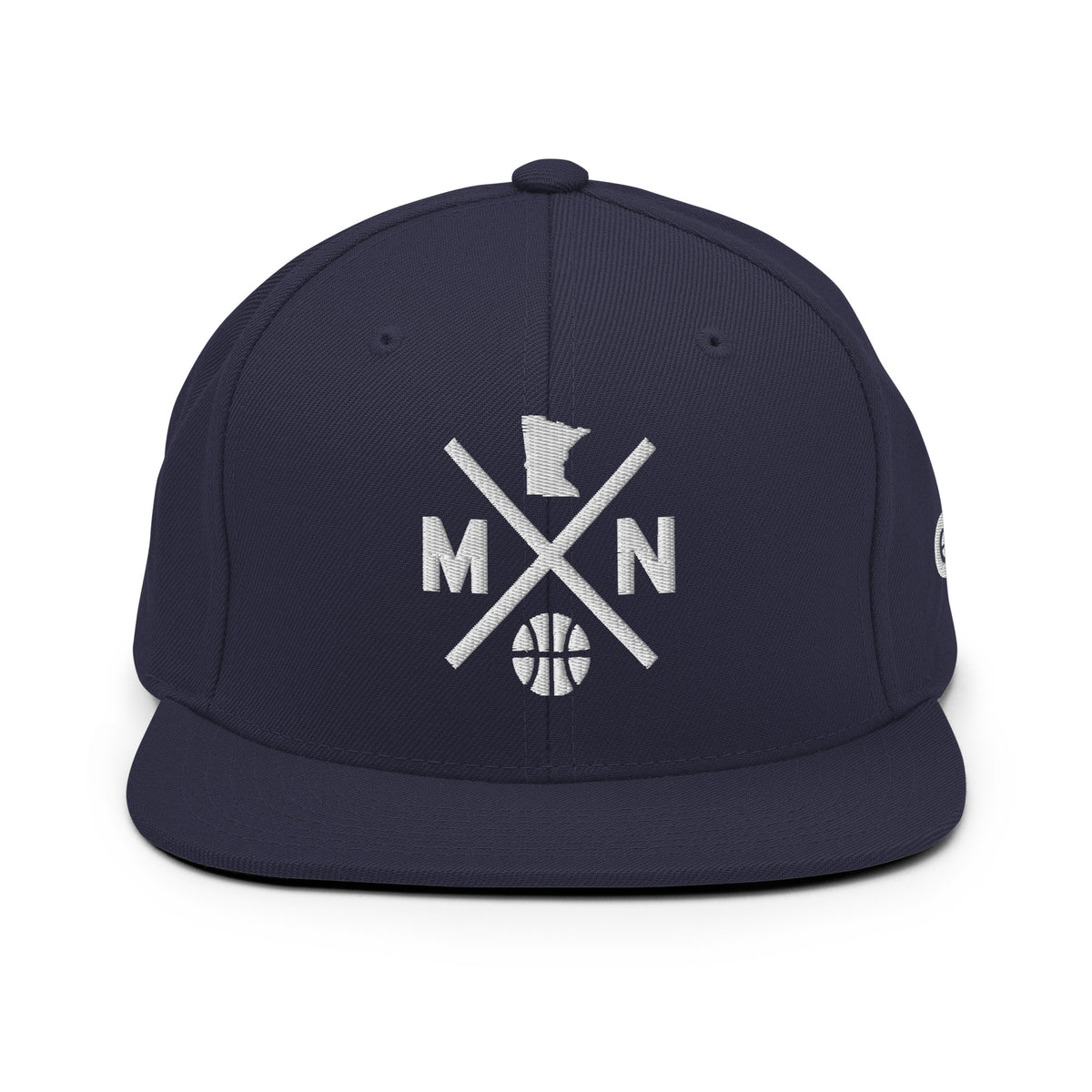 Minnesota Basketball Snapback Cap Retro MN Basketball Cross Hat