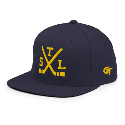 St. Louis Hockey Snapback Cap Retro STL Hockey Sticks Hat