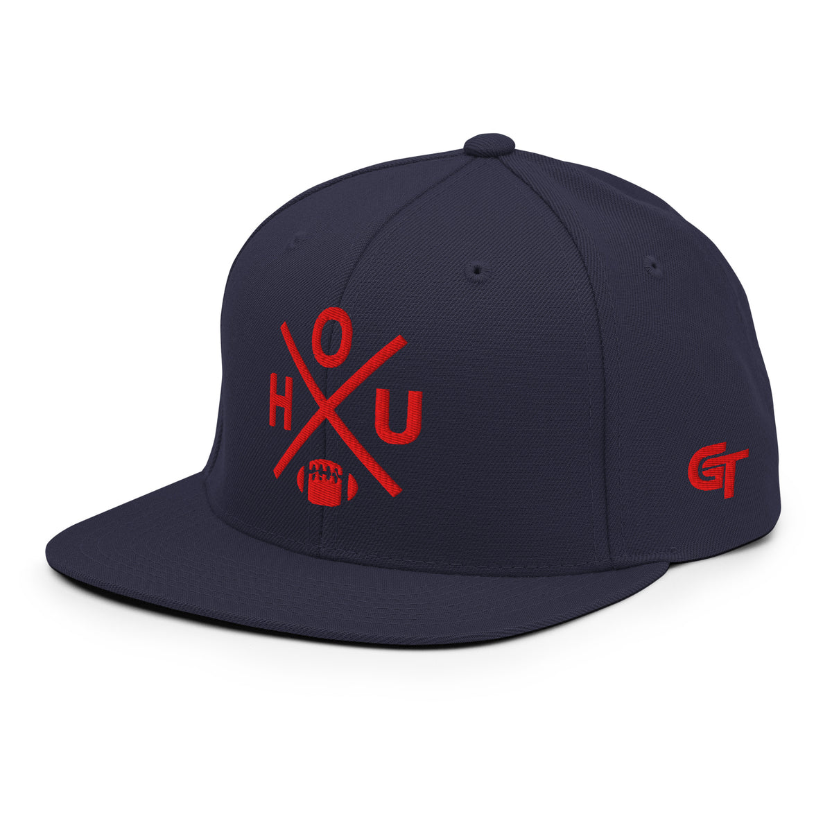 Houston Football Snapback Cap Retro HOU Football Cross Hat