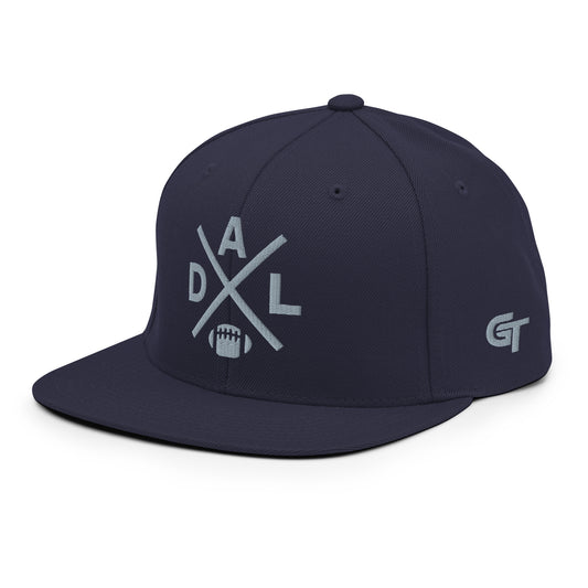 Dallas Football Snapback Cap Retro DAL Football Cross Hat
