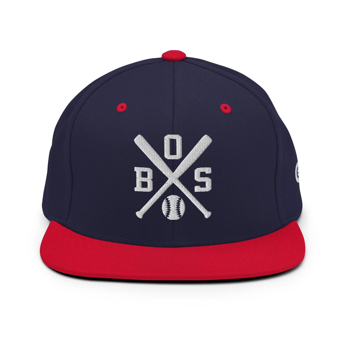 Boston Baseball Snapback Cap Red Retro BOS Baseball Bats Hat