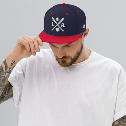 Los Angeles Baseball Snapback Cap Retro LA Baseball Bats Hat