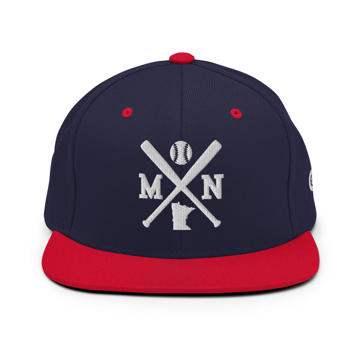 Minnesota Baseball Snapback Cap Retro MN Baseball Bats Hat