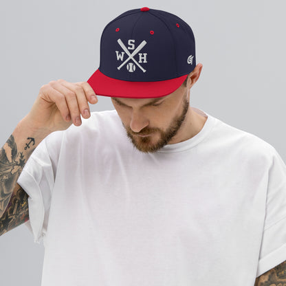 Washington Baseball Snapback Cap Retro WSH Baseball Bats Hat