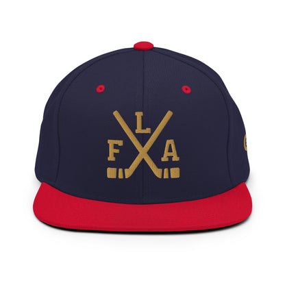Florida Hockey Snapback Cap Retro FLA Hockey Sticks Hat