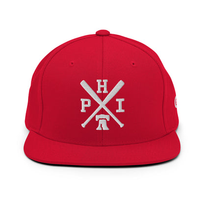 Philadelphia Baseball Snapback Cap Retro PHI Baseball Bats Hat