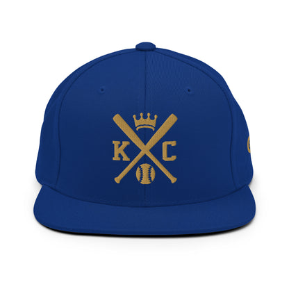 Kansas City Baseball Snapback Cap Retro KC Baseball Bats Hat