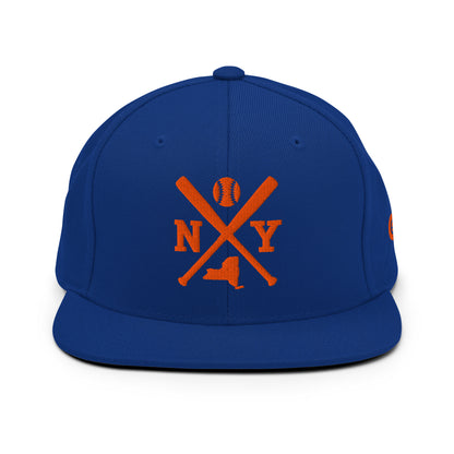 New York Baseball Snapback Cap NY Met Baseball Bats Hat