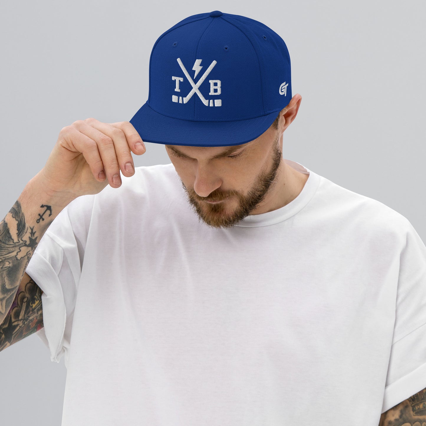 Tampa Bay Hockey Snapback Cap Retro TB Hockey Sticks Hat