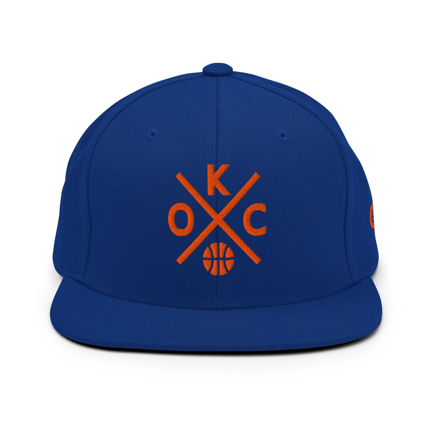 Oklahoma City Basketball Snapback Cap Retro OKC Basketball Cross Hat