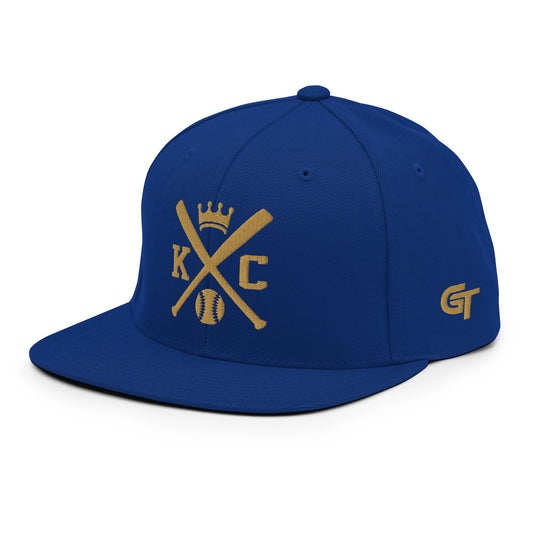 Kansas City Baseball Snapback Cap Retro KC Baseball Bats Hat
