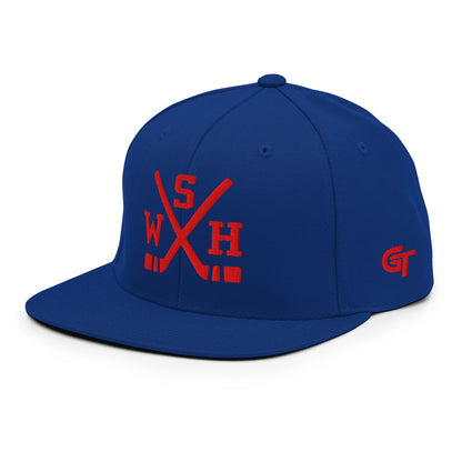 Washington Hockey Snapback Cap Retro WSH Hockey Sticks Hat